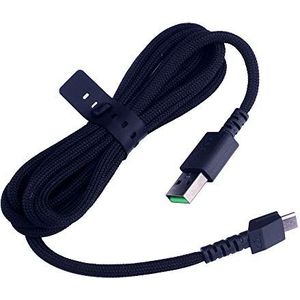 Razer USB-Oplaadkabel Compatibel voor Naga Pro 20000 DPI, Basilisk, Viper Ultimate & DeathAdder V2 Pro Draadloze Gamingmuis (Zwart)