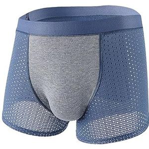 Boxershorts van ijszijde voor heren - Ademend gewatteerd heren zijden ondergoed,Sexy elastische boxers voor heren, comfortabel herenondergoed, zijden boxers voor heren Bexdug