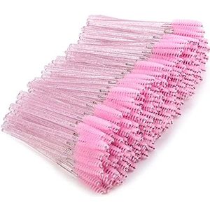 500 Mascara Wands Wimper Borstel voor Wenkbrauw Eye Lash Extension Kleurrijke