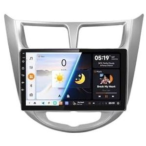 Android 13 CarPlay autoradio compatibel met Hyundai Solaris Verna Accent 1 2010-2016(8core (4 64G) R)