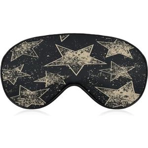 Oogmasker, ster bedrukt slapende oogmasker, nachtoogmasker, verduisterende slapende oogmasker, reizen oogmasker