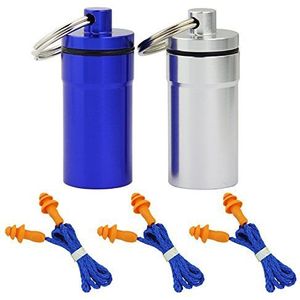 KBNIAN Geluidsonderdrukkende oordopjes 3 paar siliconen gehoorbescherming oordopjes voor slapen, studeren, muzikant, concert, club, sport, met 2 containers