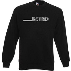 Black Dragon - Sweatshirt heren & dames - Fruit of The Loom - bedrukt - met gekleurde borstopdruk - Retro