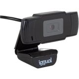 Iggual - IGG318980 - Webcam - Zwart - 1280 x 720 pixels - 30 fps