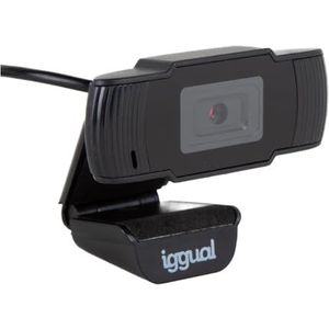 Iggual - IGG318980 - Webcam - Zwart - 1280 x 720 pixels - 30 fps