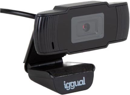 Iggual - IGG318980 - Webcam - Zwart - 1280 x 720 pixels - 30 fps