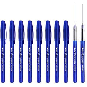 Helix Oxford Curve Balpen - 1.0mm Naaldpunt Nib - Blauwe Inkt - Pack van 10
