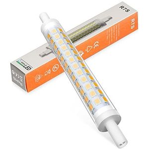 R7S LED 118mm, 10W dimbare R7S LED-lampen 220-240V 1000LM, equivalent voor 100W J118 R7S halogeenlampen, geen flikkering (Color : Warm White 3000K, Size : 118mm 1pcs)