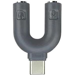 JAMNGHB Dubbele Hoofdtelefoon Adapter U-vormige Connectoren Voor Smartphones Tabletten Maakt Gedeelde Playbacks Clear Voice Chatten Dubbele Adapter
