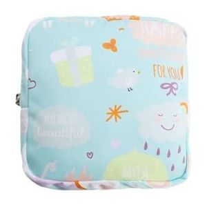 Vrouwen Reizen Kleine Cosmetische Tas Meisje Lipstick Make Up Bag Schoonheidsspecialiste Sanitaire Pad Tas Case Voor Dagelijkse Benodigdheden Opbergzakken, Grijs, Eén maat