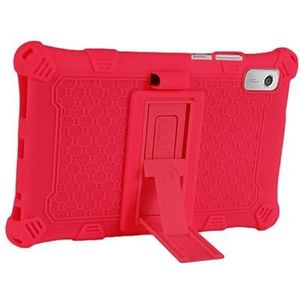 Geschikt for Lenovo Tab M 9 TB-310FU TB-310XU 9 ""Schokbestendige Silicon Kickstand Kids Tablet cover(Red-Black)