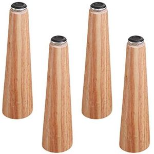 Massief houten meubelpoten, sofa voeten, Set van 4 vervangende poten van eikenhout, in hoogte verstelbare bankpoot, met bevestigingsaccessoires en schroef (25 cm) (Size : 65cm)