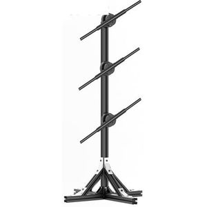 3pcs 80-45cm 3D Splicing Fan Met Beugel Hologram Projector Led Reclame Logo Display Licht Holografische lamp Vakantie Geschenken(3pcs 45Fan and stand)