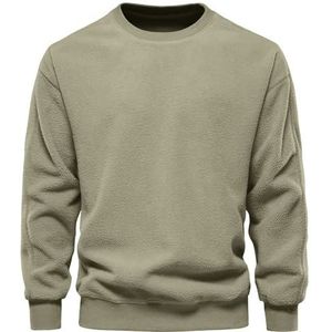 OHXSM - H-groen - Sweatshirt - Crewneck - Fleece - Klassiek Katoen - Winter