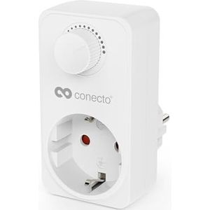 conecto - Dimmer voor het Stopcontact - Wit - Dimmers - Helderheidsregeling voor Dimbare Lichtbronnen