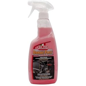 MAFRA, Diamant Plast Dressing Pro, vernieuwt, polijst en beschermt kunststoffen binnen en buiten van de auto, met carnaubawas, stofdichte formule die niet vet, 750 ml