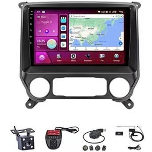 Android Touch Screen Car Stereo 10 Inch Car Stereo Radio Plug And Play Autotoebehoren Autoradio met Bluetooth En Navigatie En Achteruitrijcamera Voor Chevrolet Silverado 3 GMTK2 2013 2014-2019(M200S