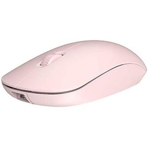 Oplaadbare draadloze muis, M108 2.4GHz pc-muis, Slanke stille draadloze muis, Mute Silent Click Mini geruisloze optische muizen voor pc, laptop, Windows,Kantoor roze oplaadbare