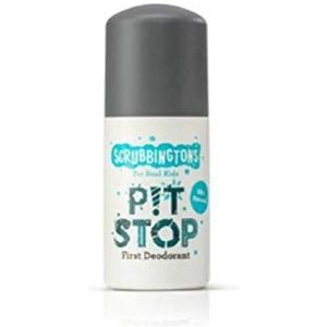 Scrubbingtons Pit Stop Children's Natural First Deodorant - Aluminium and Alcohol Free for Sensitive Skin 1 x 50ml