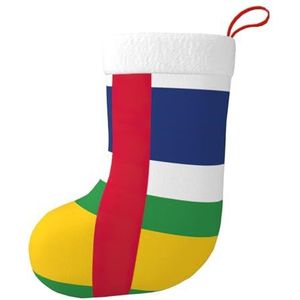 MGGAklp Centraal-Afrikaanse Vlag Print Kerst Kousen Snoep Zakken Voor Familie Vakantie Party Kerstboom Decor