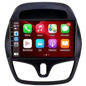 Android 14 Autoradio 9 inch touchscreen voor Chevrolet Spark Beat 2015 2016 2017 Autoradio Navigatie met Carplay met GPS navigatie Bluetooth FM USB Steering Wheel Control(X9 8G+256G)