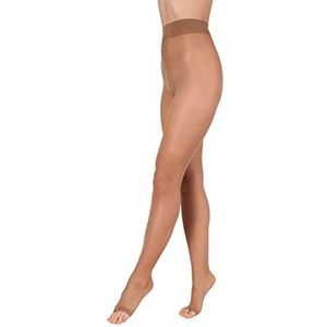 BANANALU 15 Den teenvrije zachte panty Toeless transparant open teen, caramel, S