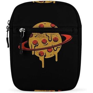 Pizza Planet Mini Crossbody Tas Unisex Anti-Diefstal Side Schoudertassen Reizen Kleine Messenger Bag