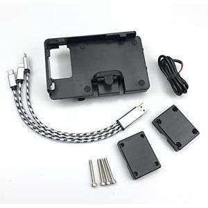 LFYEQZ Voor B&MW Voor R1200GS LC 2013-2017 Voor R1200RS 2015-2017 Motorfiets USB Mobiele Telefoon Navigatie Beugel USB Opladen Ondersteuning Motorfiets Telefoon Navigatie Beugel(Color:Phone clip)