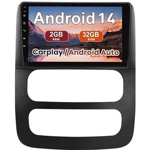 Android 15 Autoradio 9 inch touchscreen voor Dodge RAM 1500 2500 3500 2002-2005 Autoradio Navigatie met Carplay met GPS navigatie Bluetooth FM USB Steering Wheel Control(X8 8G+128G)