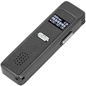 Mini-spraakgestuurde Recorder, Digitale Spraakrecorder Multifunctionele Mp3-speler HD-ruisonderdrukking Helder Geluid voor Training voor Vergaderingen (Grijze schaal 16 GB)