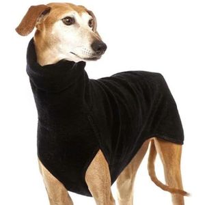 Greyhound Grote hondenkleding coltrui shirt stretch fleece vest huisdier pullover jas voor kleine middelgrote grote honden