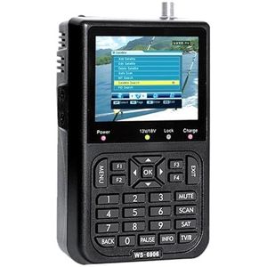 Digitale satellietzoeker WS6906 3,5 inch LCD-scherm Gegevens Digitale satellietsignaalzoeker Meter Satellietzoeker voor het aanpassen van de satelliet-tv-schotel