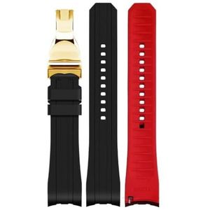 Rubberen armband 22 mm 20 mm horlogeband tweekleurige horlogeband geschikt for omega geschikt for seiko geschikt for tudor geschikt for Rolex geschikt for casio horloges band gebogen uiteinde (Color