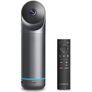 KanDao Meeting Pro 360 graden alles-in-één videoconferentiecamera, automatische luidsprekerfocus en intelligente zoom video- en audiovergadercamera, voor kleine tot grote vergaderruimtes