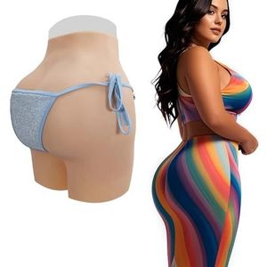 FSYH Siliconen nep vagina slipje heren heupverbeteraar ondergoed realistische insteekbare kont gewatteerde shorts voor drag queen,ivoor,Basic