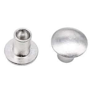 Massieve ronde kop klinknagels, Pak van 170 M2 .5 M3 M4 M5 M6 aluminium semi-holle klinknagels zilver, meerdere maten(3MM-M3)