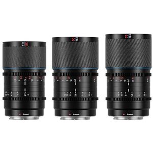 SIRUI Saturnus 35mm, 50mm, 75mm Lens Set T2.9 1.6X Full Frame Koolstofvezel Anamorfe Lens, Cine Lens Minder Dan 500g (Nature Flares, X Mount)