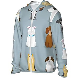 RBAZYFXUJ Zonnebescherming Hoodie, huisdier honden zonwering jas, lichtgewicht Rash Guard voor mannen vrouwen