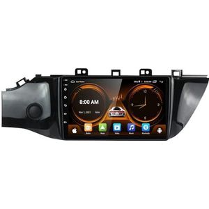 Android 14.0 2 Din Autoradio 9"" Touchscreen Auto Stereo voor Kia RIO 4 2016-2019-[Ingebouwd CarPlay/Android auto/DSP/GPS]-Support MIC/Stuurbediening/Bluetooth 5.0(P5 4G+WIFI 8Core 8G+128G)