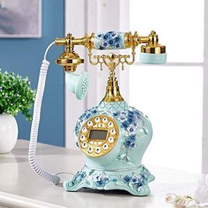 Telefoon Telefoon Retro Milieuvriendelijke Hars Mode Woonkamer Vaste Knop Wijzerplaat Telefoon