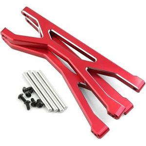 IWBR 2 stuks for Achter Upper Suspension Arm 1/5 Fit for Traxxas X-Maxx Xmaxx 6S 8S RC Monster Truck Upgrade Onderdelen Accessoires (Size : Red)