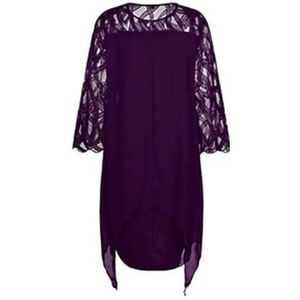 yk8fass Jurk met driekwart mouwen wt-4473, Paars, L