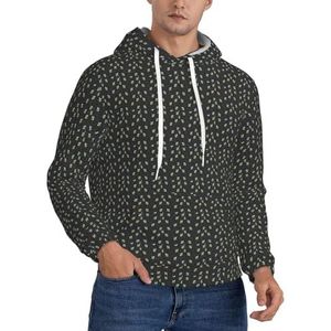 OAZCVBNN Bee Flying Print Unisex Fashion Hooded Pullover Casual Wear voor Openluchtactiviteiten en Kamperen, Zwart, XS