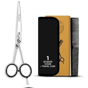 HOKIN Haarknipschaar voor professionele kappersschaar roestvrij staal materiaal 6,5 inch kappersschaar voor thuisgebruik (polijst)