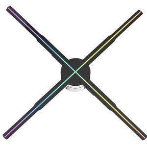 Hologramwaaier, P56 Naked Eye 3D HD Fan Holografische Projector 3D Holografische Projector Afstandsbediening Reclame Display Ondersteuning Foto Video,for Businesses, Parties, Etc