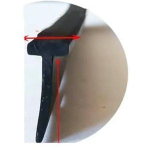 1/2/3,0 m T-vormige voegvuller, afdichtstrip van siliconenrubber voor deuren en ramen, T-type slootvoegafdekking, antibotsingskitstrip - T-29 5x12mm - 2M