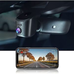 FITCAMX Dash Cam compatibel met Porsche 911 (992) Cayenne (9YA 9Y0 9Y3) Panamera (971) Taycan, 4K WiFi-video UHD, OEM-accessoires, parkeermonitor, Wireless Plug & Play, 64GB-kaart