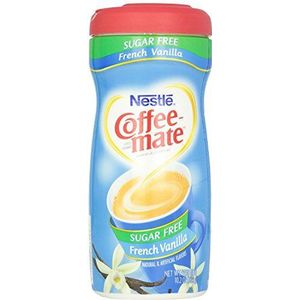 Coffee-Mate Suikervrij poeder, Franse vanille, 10 oz door Nestle USA - Pack van 2