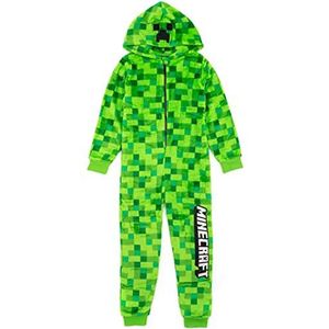 Minecraft Onesie Pixelated Creeper SleepSuit Gamer Gift voor jongens 7-8 jaar