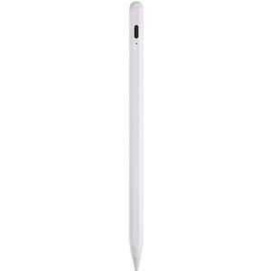 Styluspen, tabletpen compatibel voor iOS- en Android-touchscreens, oplaadbare styluspen met dubbel touchscreen, stylus pen drukgevoelige pennen (wit)